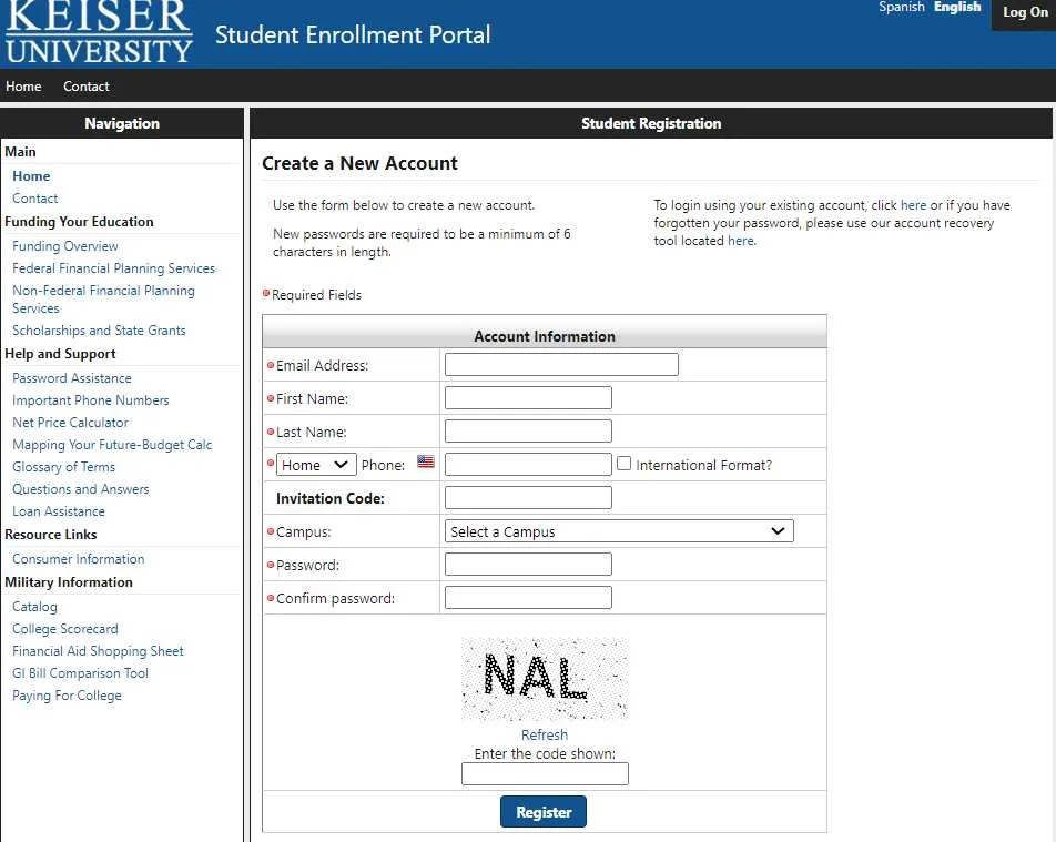 Getting Access to Keiser Blackboard